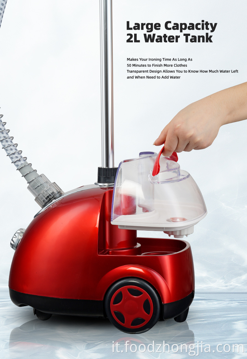 Mano a vapore portatile con serbatoio dell'acqua da 1,3 l Acqua Home Stand Banger Benrove Steamer Professional Electric Vertical